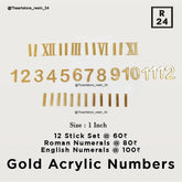 Gold Acrylic Numbers